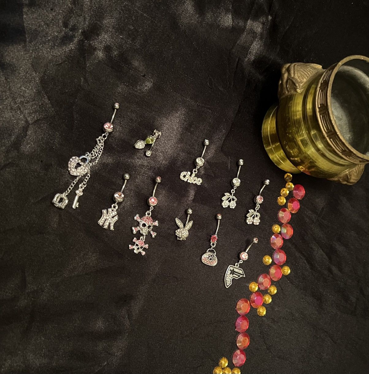 Other 10 Piece Belly Button Rings Size ONE SIZE - 3 Thumbnail