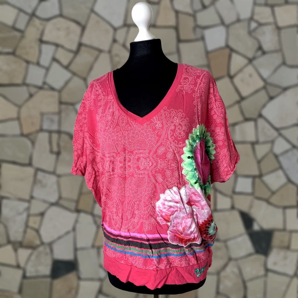 Desigual Desigual Croatia womens shirt Size L Pink Size L / US 10 / IT 46 - 1 Thumbnail