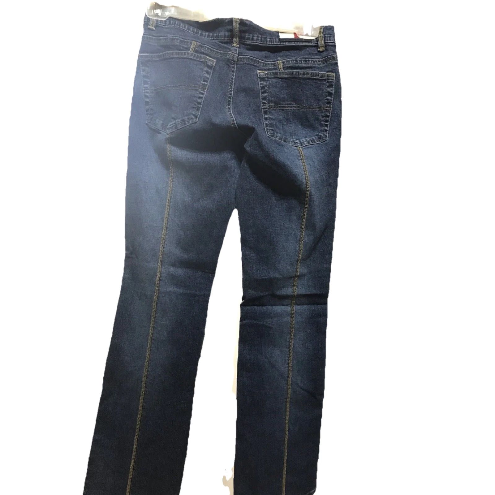 Tommy Hilfiger VINTAGE Tommy Hilfiger Jeans Women's Size 7 Dark Wash Stretch Straight Denim Blue" Size 28" / US 6 / IT 42 - 2 Thumbnail