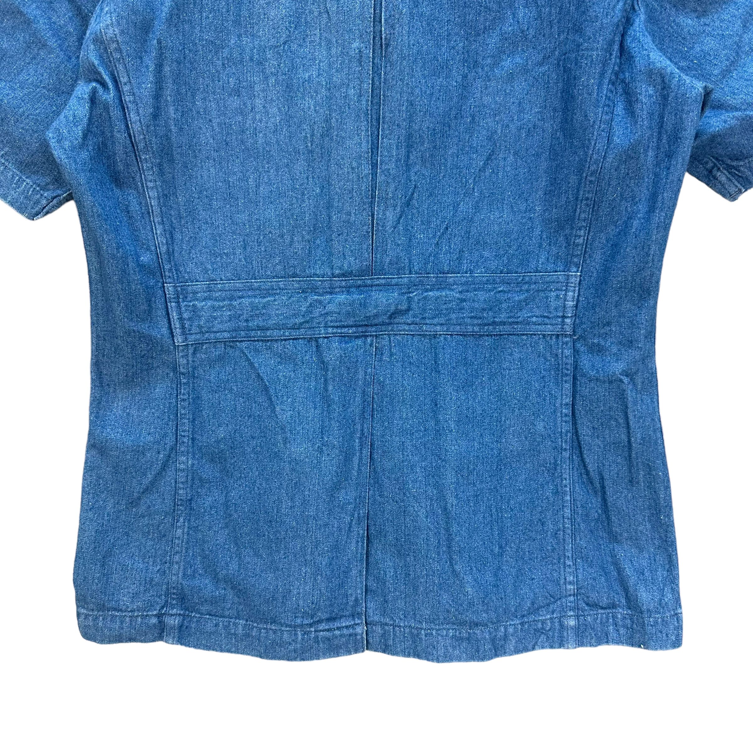 Wrangler VINTAGE 90's WRANGLER SOFT DENIM CHORE JACKET #8051-198 Size L / US 10 / IT 46 - 10 Thumbnail