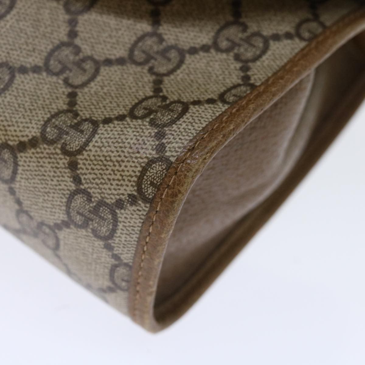 Gucci GUCCI GG Supreme Web Sherry Line Clutch Bag Beige Green 89 Size ONE SIZE - 14 Thumbnail