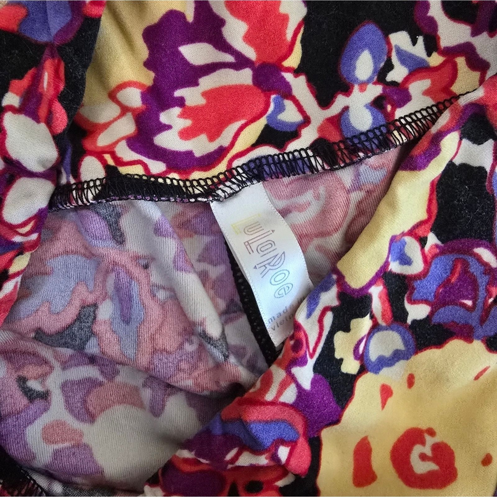 Other Multicolored Flower | LULAROE | High Waisted Legging Size 30" / US 8 / IT 44 - 3 Thumbnail