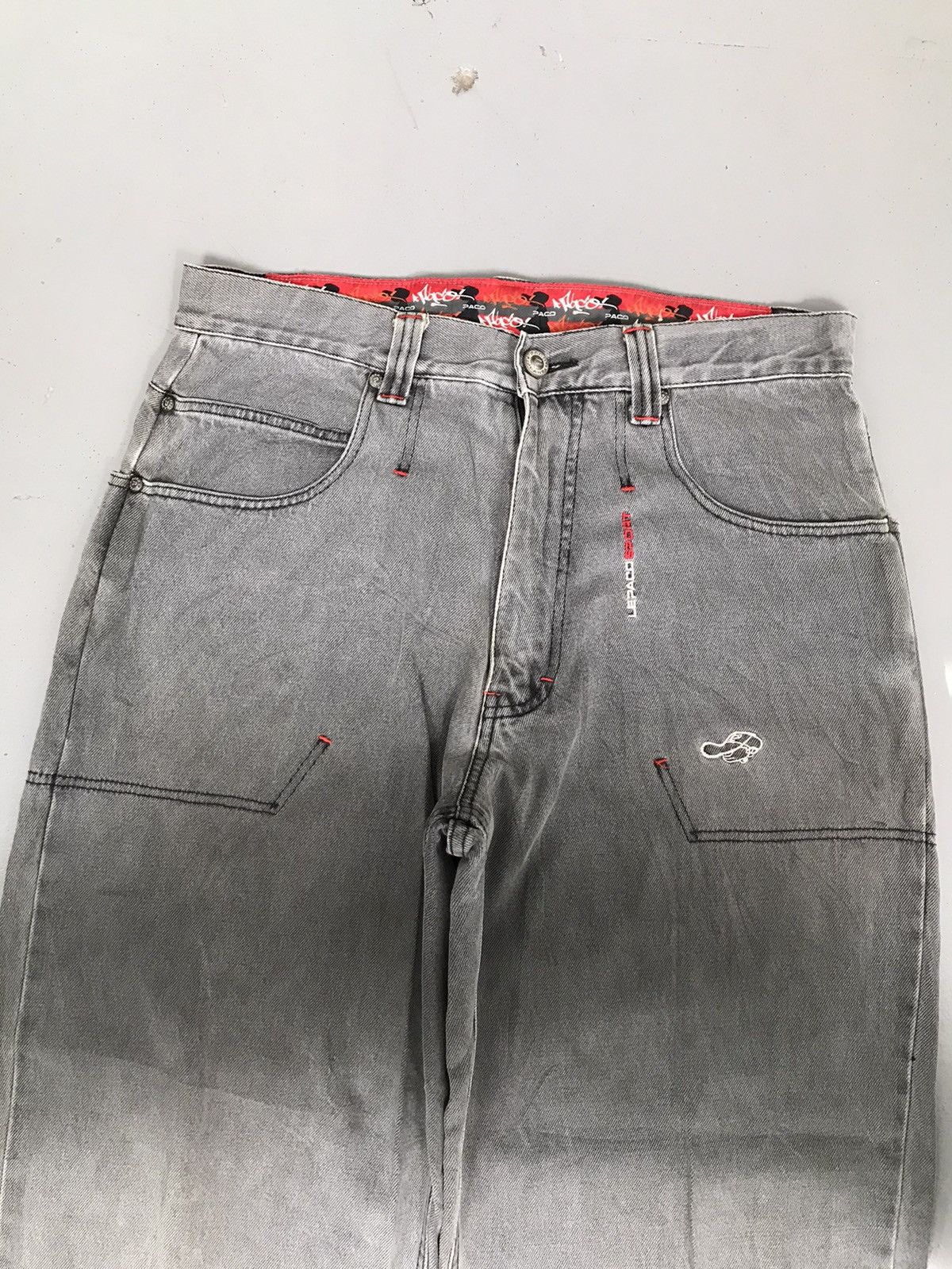 JNCO × Vintage Vintage paco embroidered denim Size US 33 - 6 Thumbnail