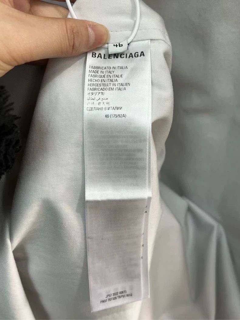 Balenciaga Balenciaga Balenciaga Embroidered Logo Denim Shirt-2506 Size US L / EU 52-54 / 3 - 4 Thumbnail