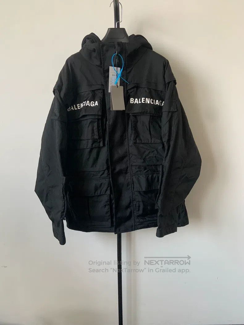 Balenciaga Balenciaga Solid Letter Pocket Long Sleeve Regular Fit Jac Size US S / EU 44-46 / 1 - 1 Thumbnail