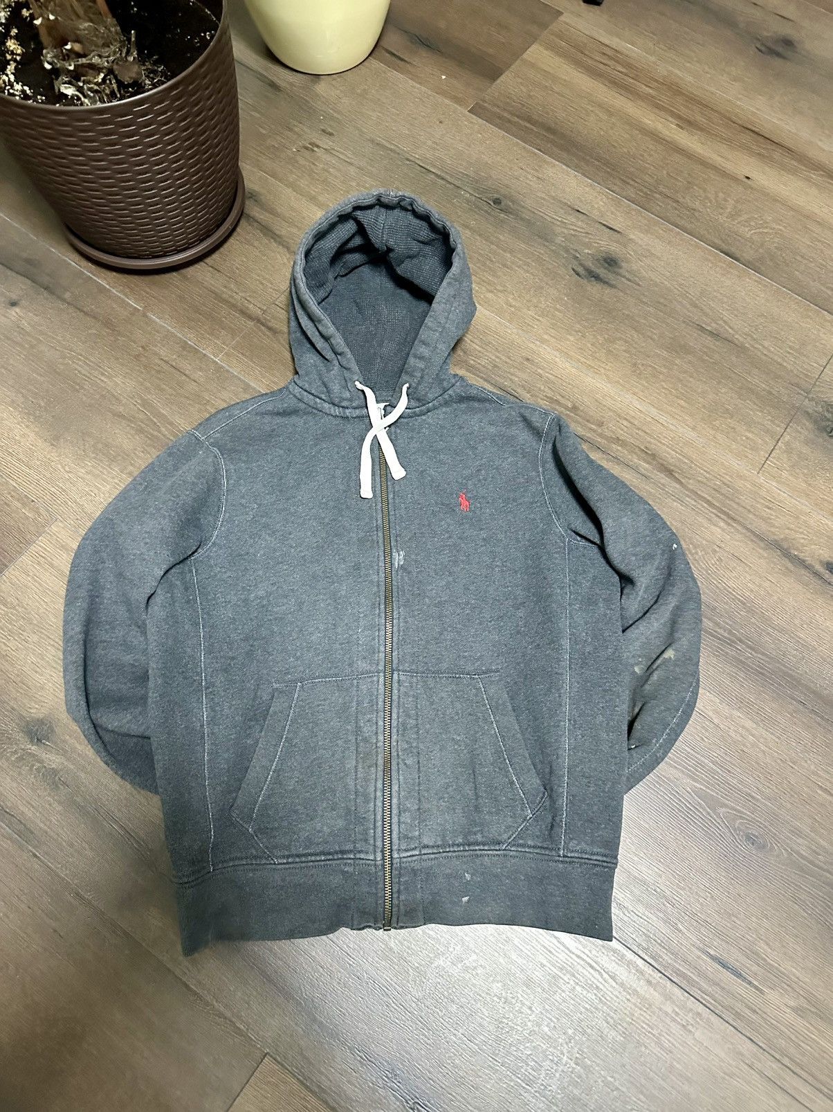 Polo Ralph Lauren Vintage Polo Ralph Lauren Knit Zip Hoodie WorkWear Fit Fade Size US M / EU 48-50 / 2 - 3 Thumbnail