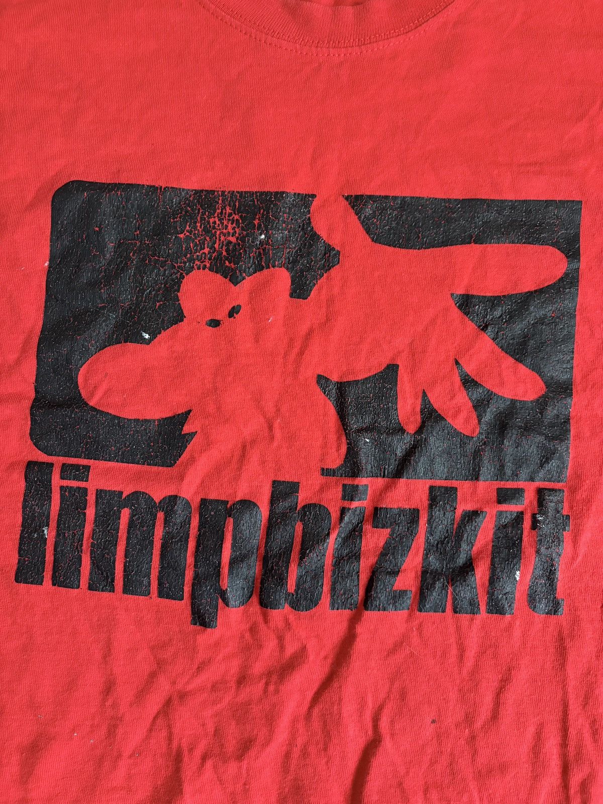 Band Tees Vintage 2000s Rare Limp Bizkit Distressed Tour T-Shirt Size US L / EU 52-54 / 3 - 4 Thumbnail