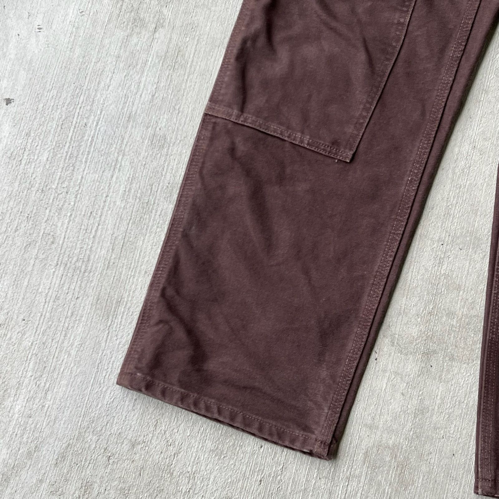 Carhartt × Vintage Carhartt brown double knee work wear carpenter pants Size US 31 - 4 Thumbnail