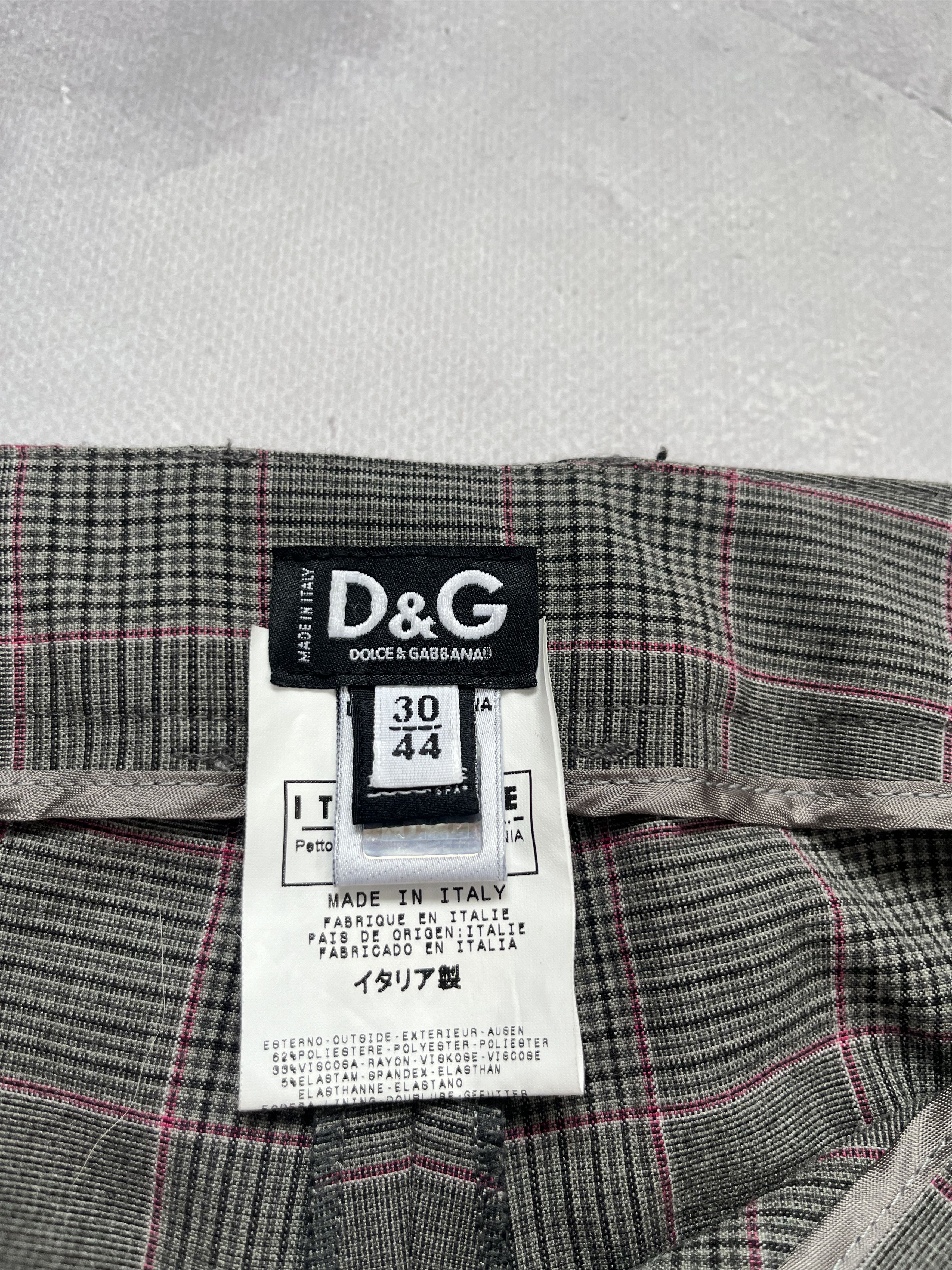 Dolce & Gabbana D&G Dolce & Gabbana Plaid Trousers Pants Viscose Wide Leg Size US 30 / EU 46 - 5 Thumbnail