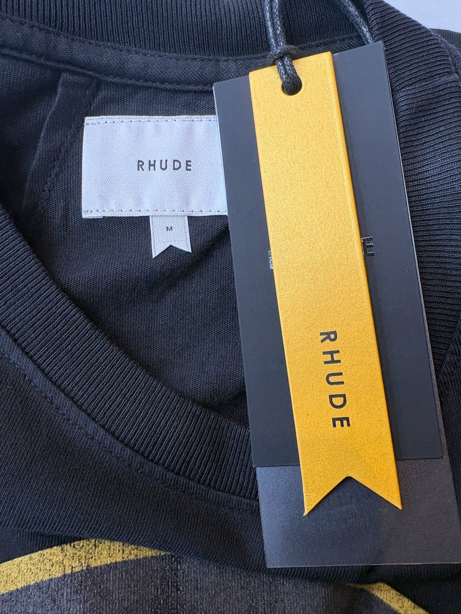 Rhude Rhude "Saint Malo" Tee (Vintage Black) Size US M / EU 48-50 / 2 - 3 Thumbnail