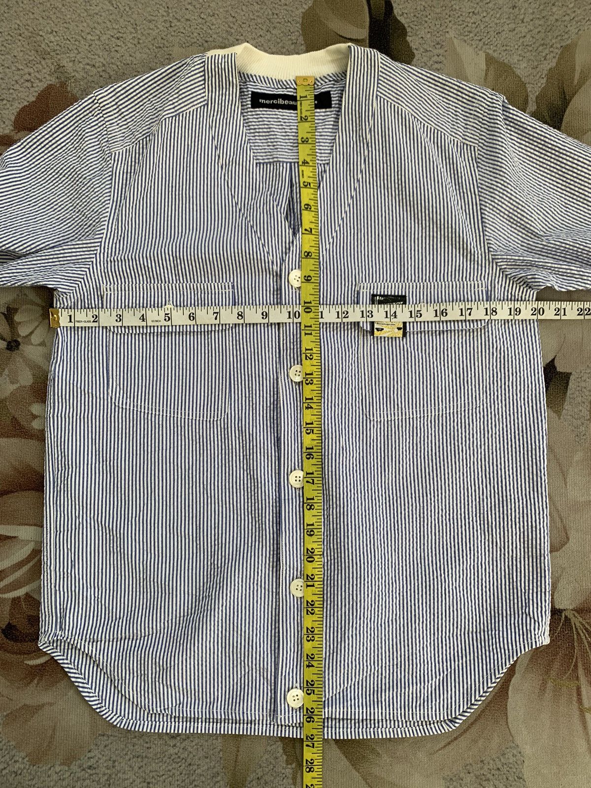 Mercibeaucoup Thin Buttons Stripes Jacket