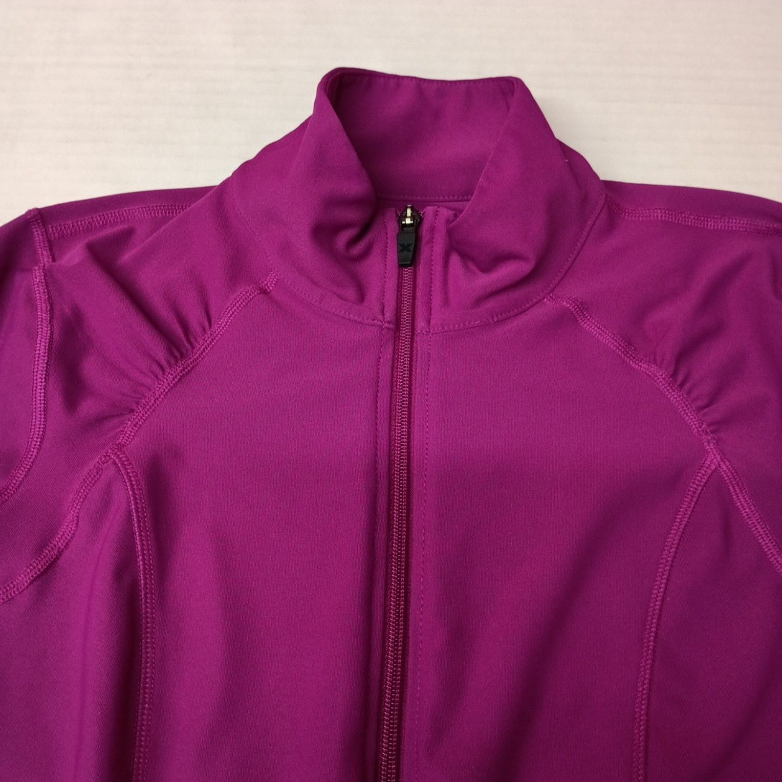 Other Xersion Purple Slim Fit Full Zip Track Jacket Pockets Size S Size S / US 4 / IT 40 - 4 Thumbnail