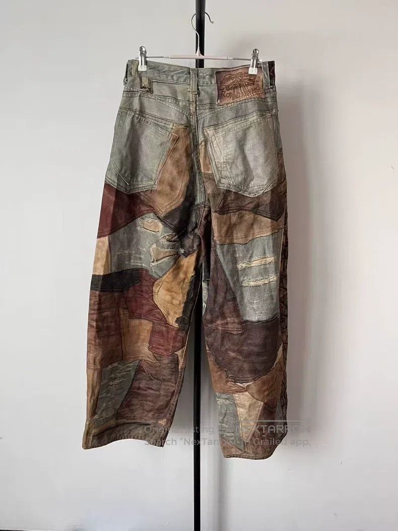 Acne Studios Acne Studios 3D Printed Patchwork Denim Pants Size US 28 / EU 44 - 2 Thumbnail