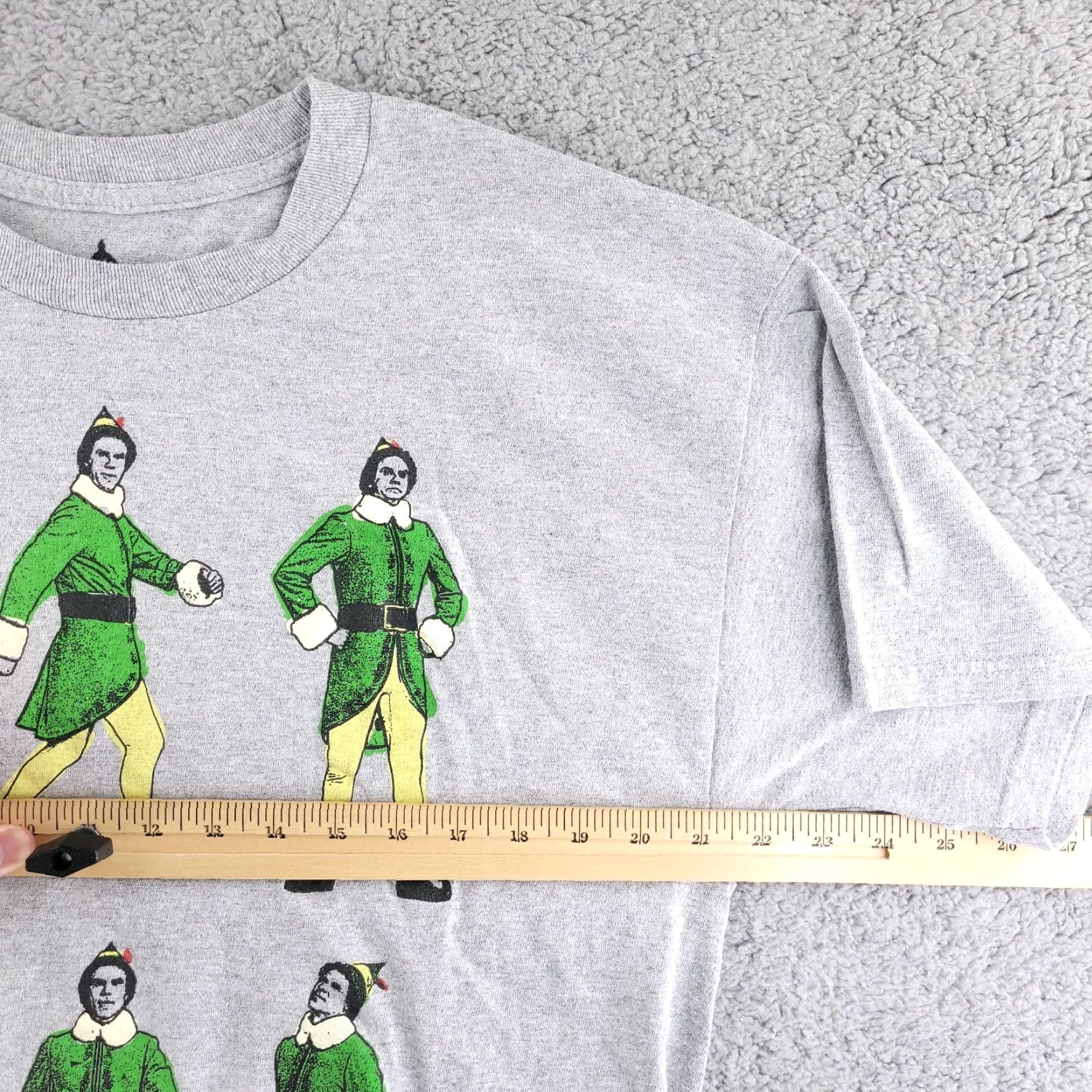 Ripple Junction Elf Shirt Men's XL Gray Crewneck Christmas Short Sleeve Ripple Will Ferrell Size US XL / EU 56 / 4 - 6 Thumbnail