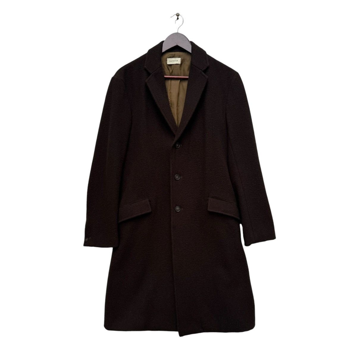 FACTOTUM × Japanese Brand Factotum Wool Long Coat Size US S / EU 44-46 / 1 - 1 Thumbnail