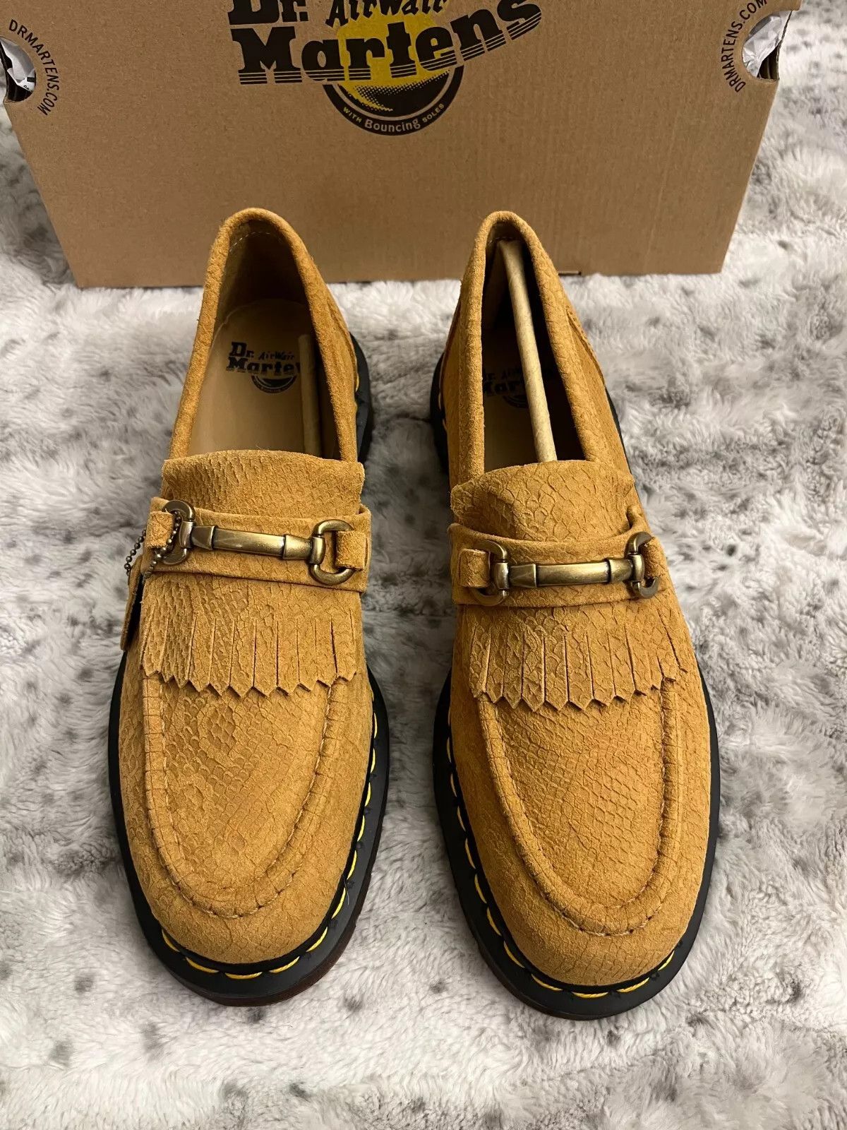 Dr. Martens US M 10 ~ ADRIAN SNAFFLE REPELLO EMBOSS SUEDE KILTIE LOAFERS Size US 5 / EU 37 - 6 Thumbnail