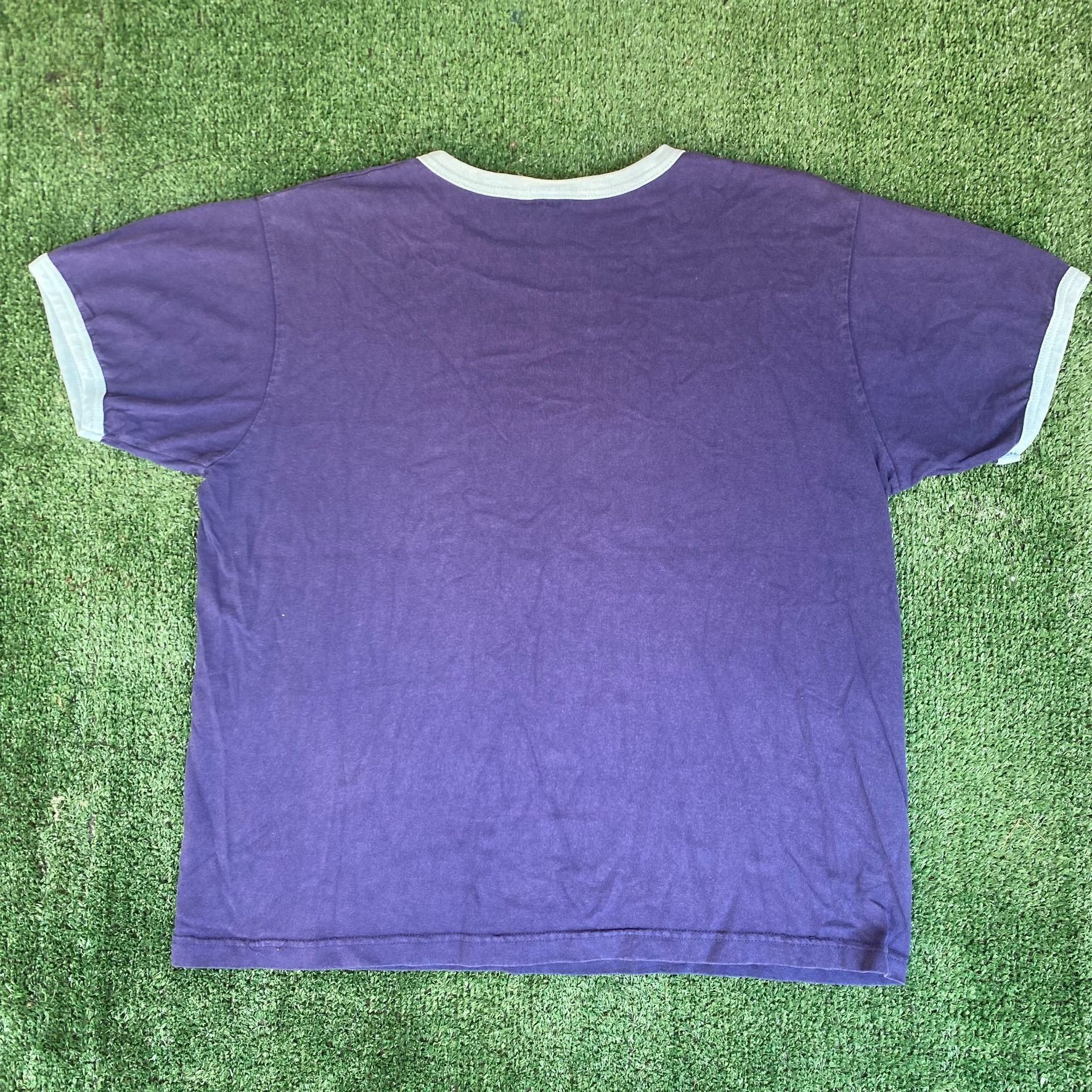 Adidas Vintage 90s Adidas Logo Shirt Retro Navy Athletic Ringer Tee Size US XL / EU 56 / 4 - 6 Thumbnail