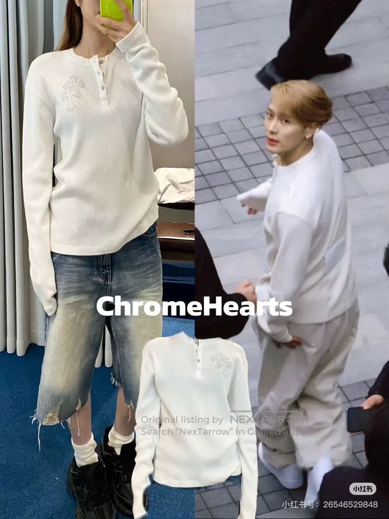 Chrome Hearts CHROME HEARTS Size M Off-white three silver buttons Henry c Size US M / EU 48-50 / 2 - 9 Thumbnail