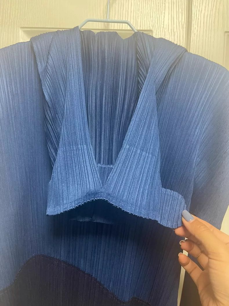 Issey Miyake Issey Miyake size:1 Blue pleated pants Size 42" / US 20 - 7 Thumbnail