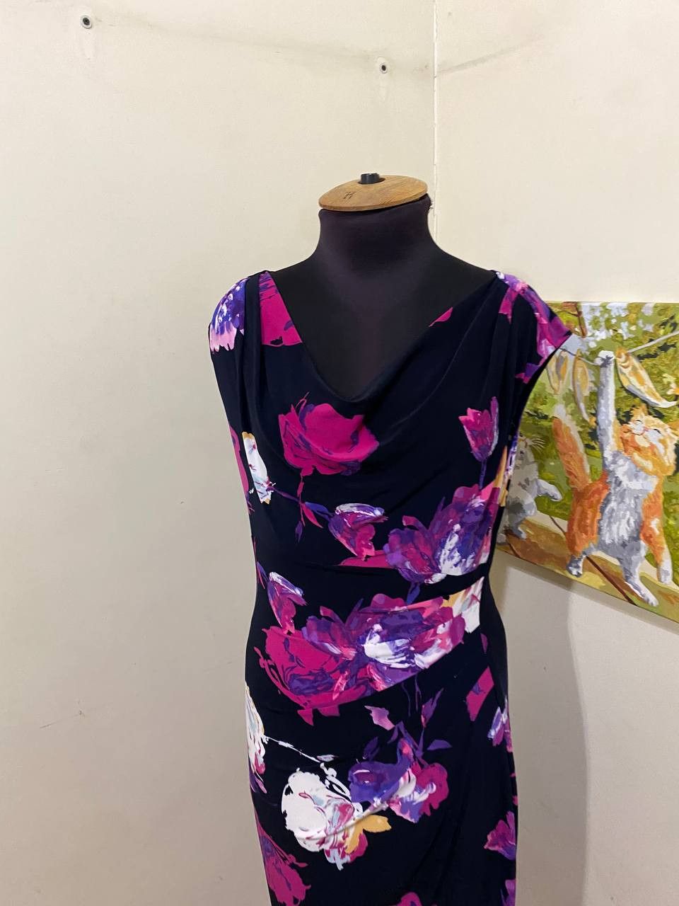 Lauren Ralph Lauren Lauren Ralph Lauren Floral Print Cap Sleeves Sheath Dress Size XL / US 12-14 / IT 48-50 - 2 Thumbnail