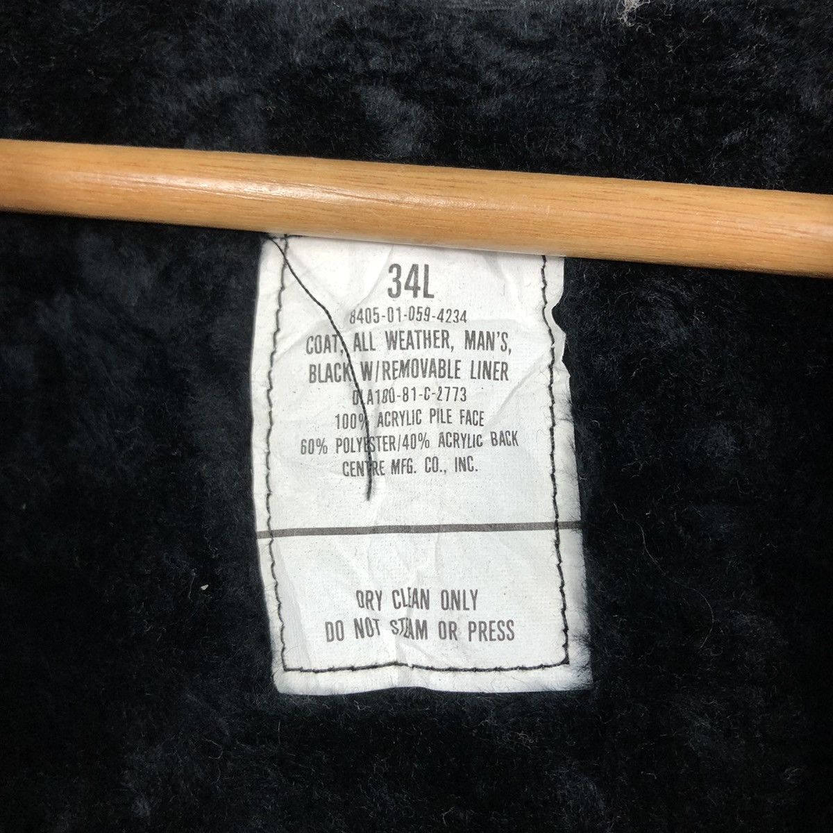 Buzz Rickson's 📌Vintage Long Jacket Military US Blanket Fur Lining Size US M / EU 48-50 / 2 - 19 Thumbnail
