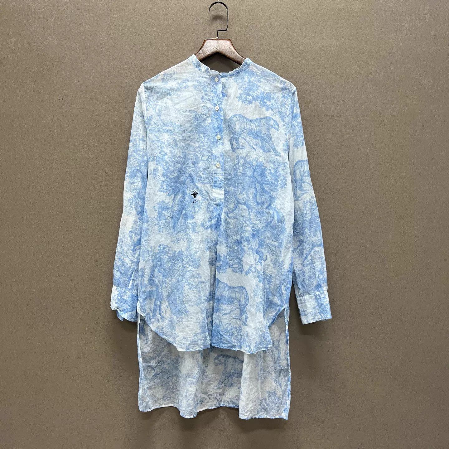 Dior Dior 99 New Zoo Blue Bee Shirt 36 Size XS / US 0-2 / IT 36-38 - 1 Thumbnail