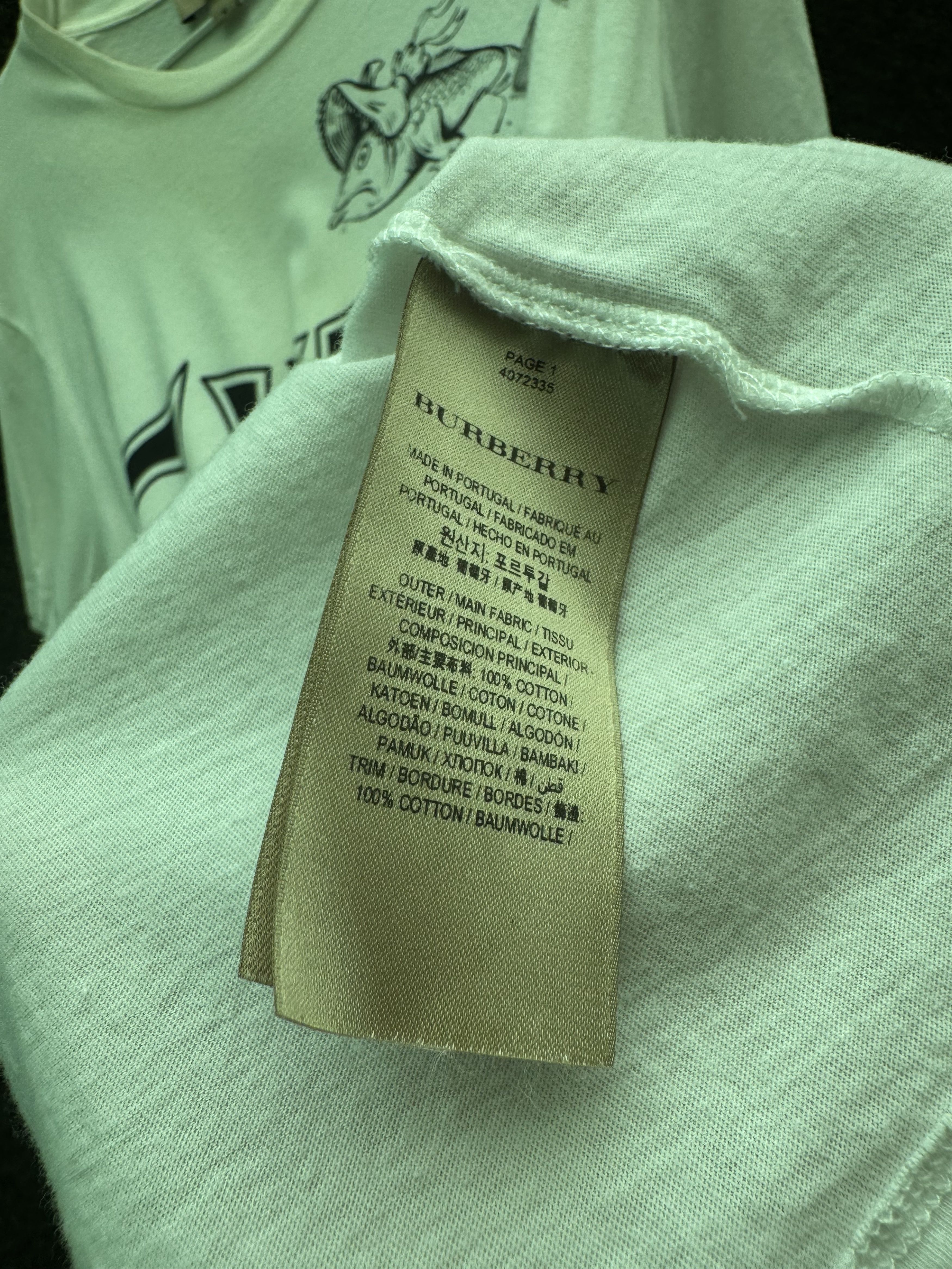 Burberry Fish & Chips Tee Size US M / EU 48-50 / 2 - 4 Thumbnail