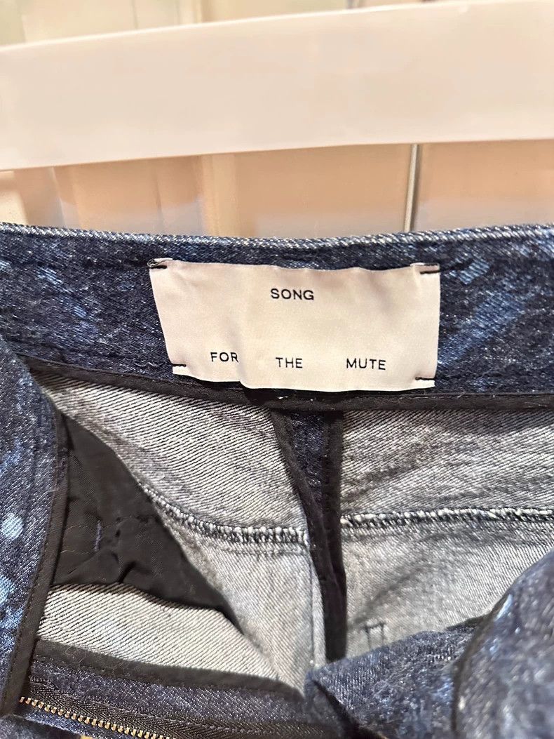 Song For The Mute Song For The Mute splatter wide-leg denim pant Size 42" / US 20 - 3 Thumbnail