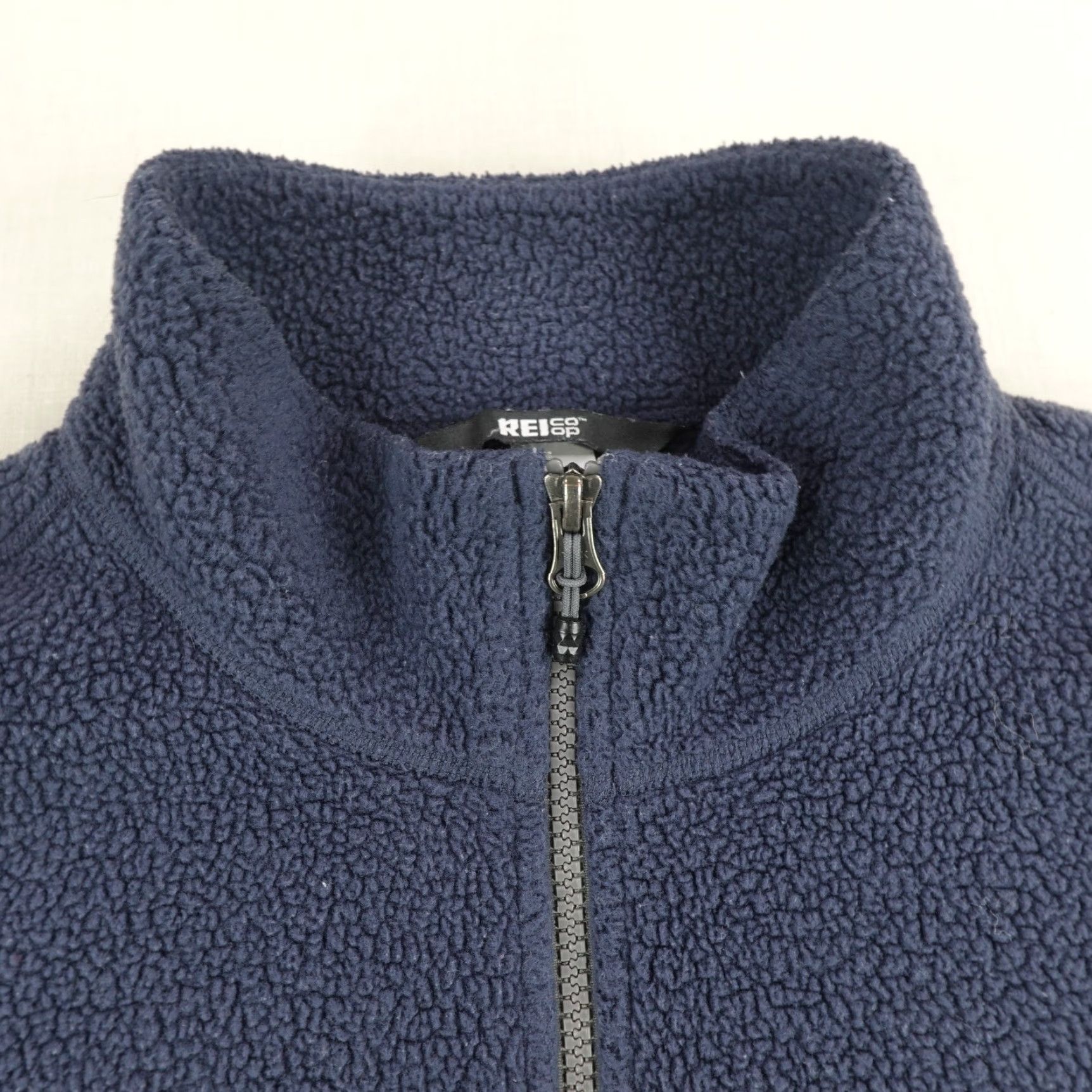 Vintage REI Jacket Mens Large Blue Sherpa Fleece Groundbreaker Co Op Full Zip Up Coat Size US L / EU 52-54 / 3 - 2 Thumbnail