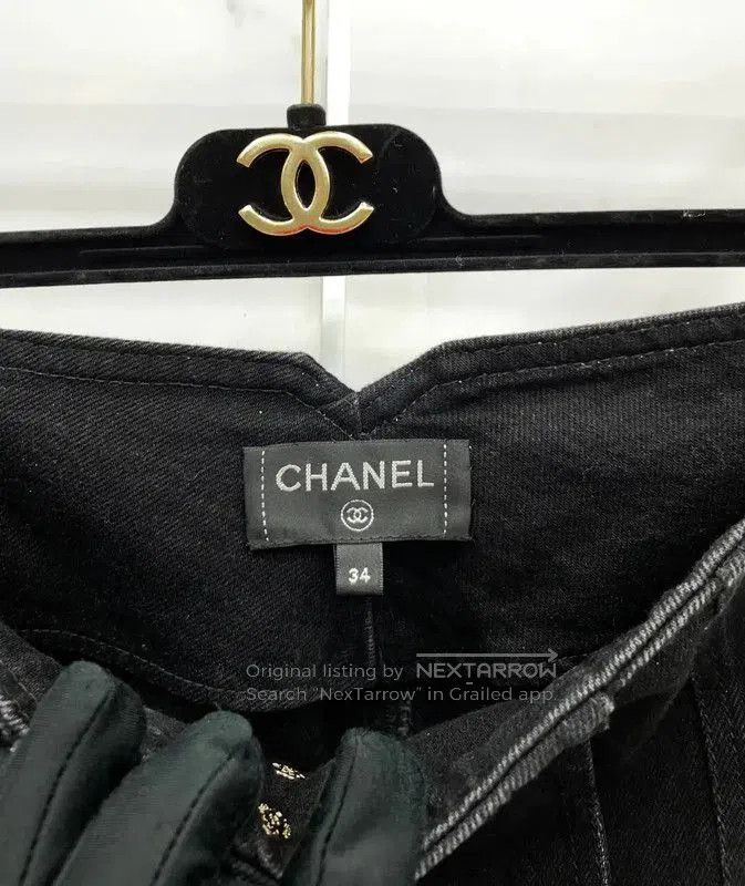 Chanel Chanel Black Cotton Women's Shorts Size S . Size 23" - 7 Thumbnail