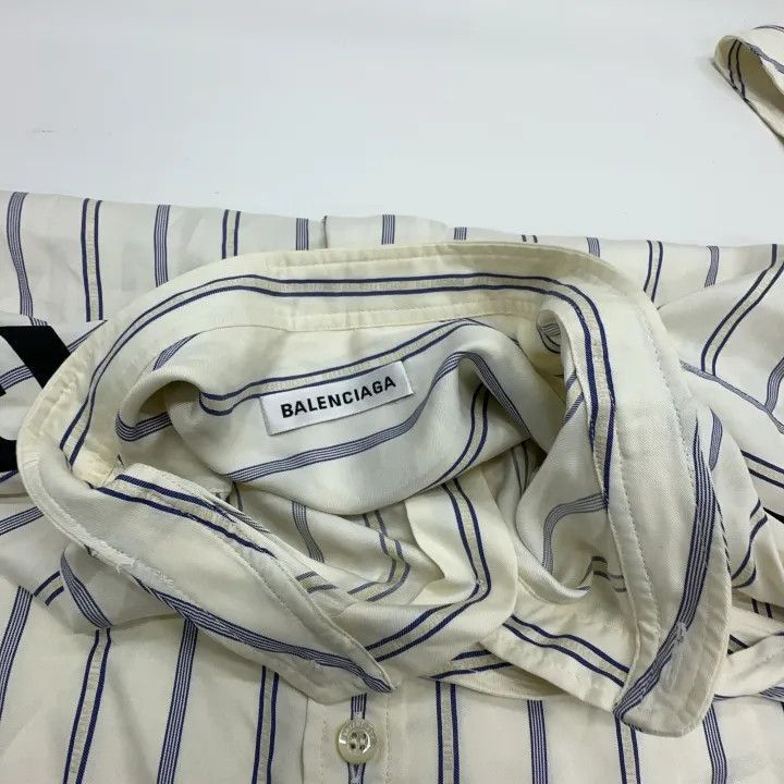 Balenciaga Balenciaga Balenciaga Striped Long Sleeve Casual Shirt -25 Size US S / EU 44-46 / 1 - 3 Thumbnail