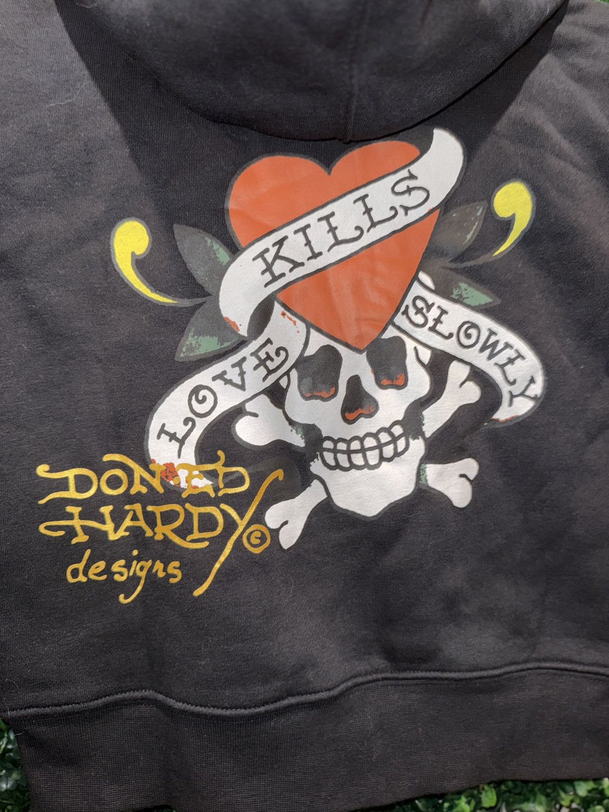 Ed Hardy Ed Hardy love kills slowly cropped zip up hoodie BNWT size M Size M / US 6-8 / IT 42-44 - 10 Thumbnail