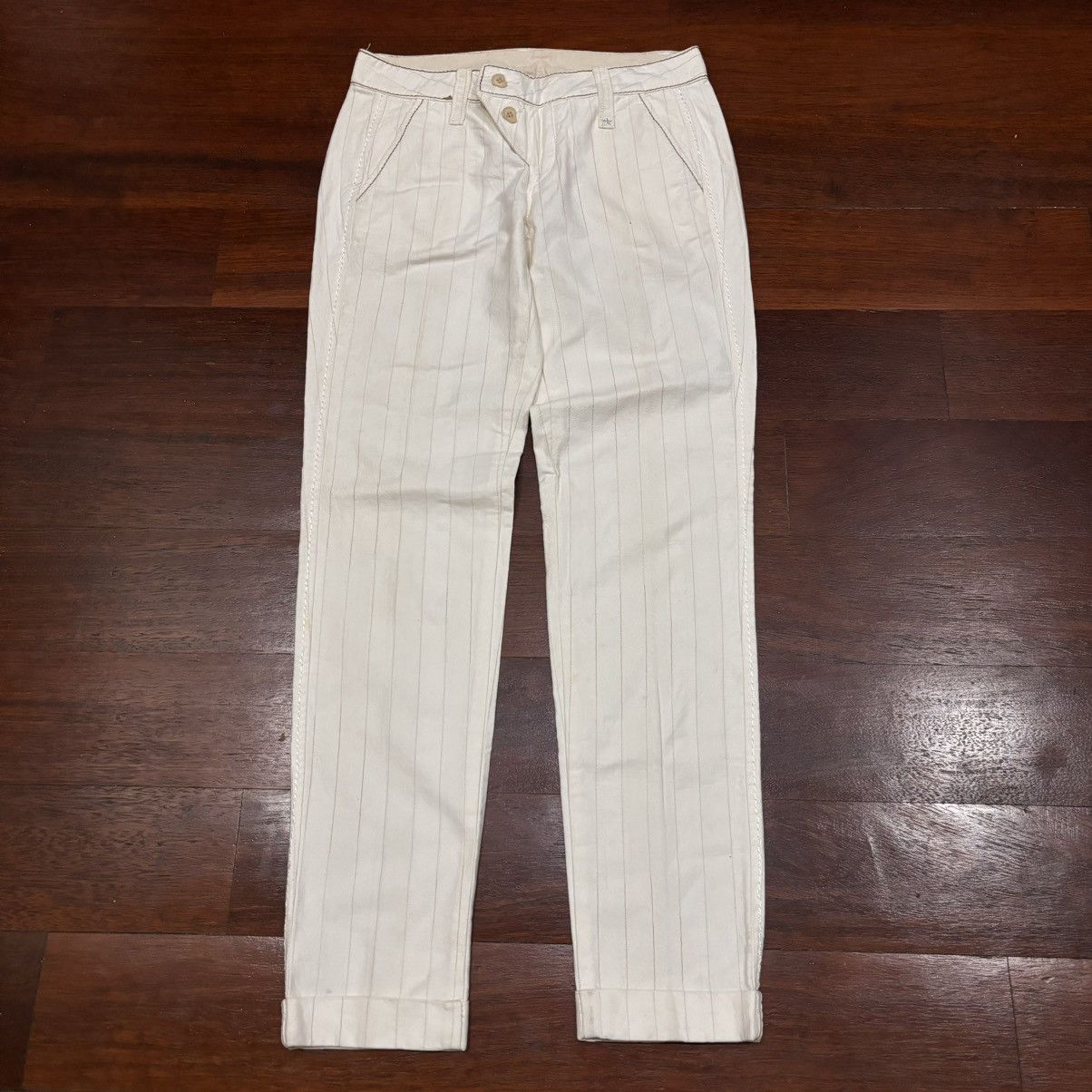 Designer × Marithe + Francois Girbaud ⚡️QUICK SHIP⚡️ Marithe Francois Girbaud Stripes Pants Size US 30 / EU 46 - 1 Thumbnail