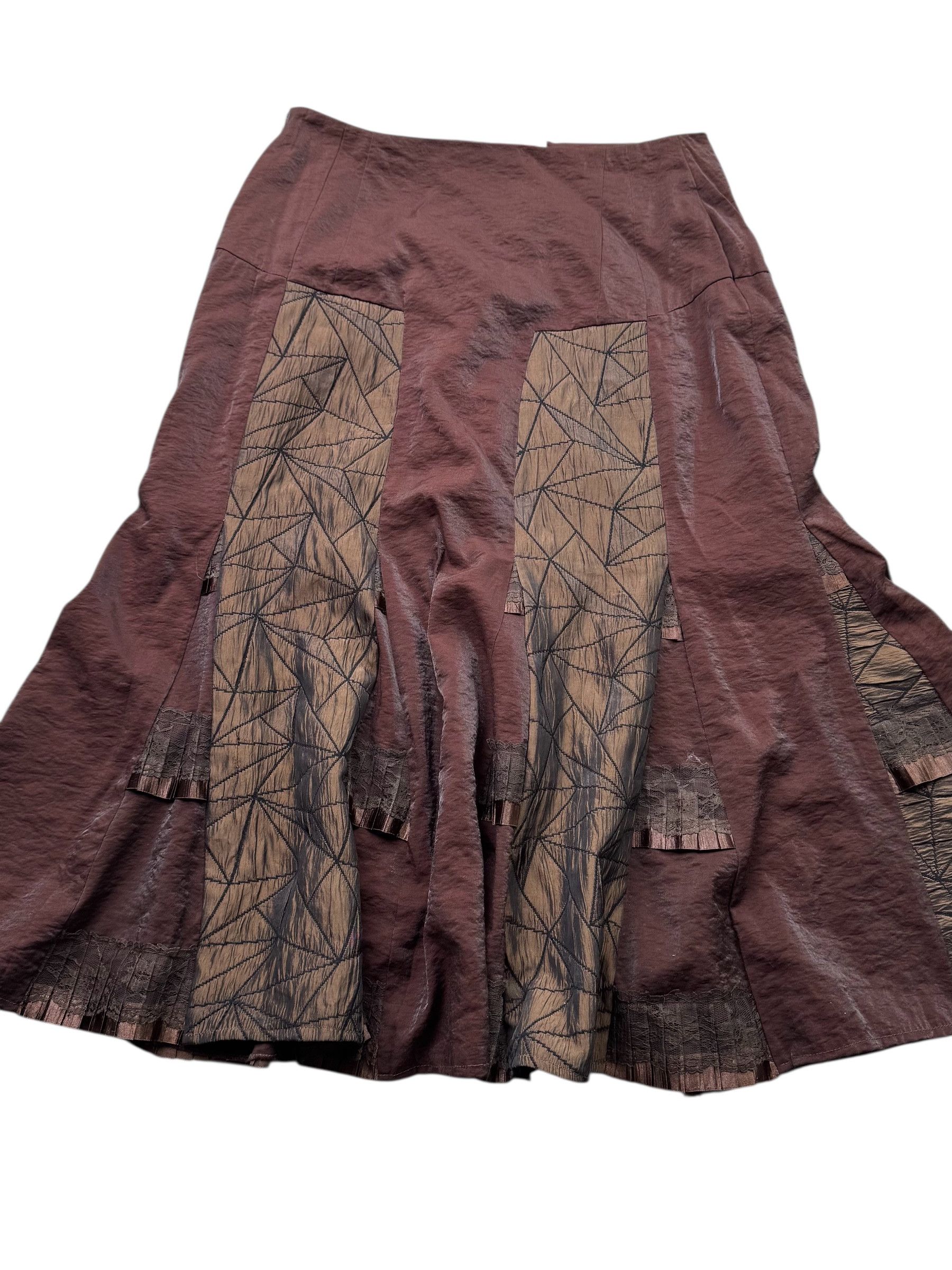 Vintage Vintage Flare Skirt M28D15(E18)(V63) Size 30" / US 8 / IT 44 - 2 Thumbnail