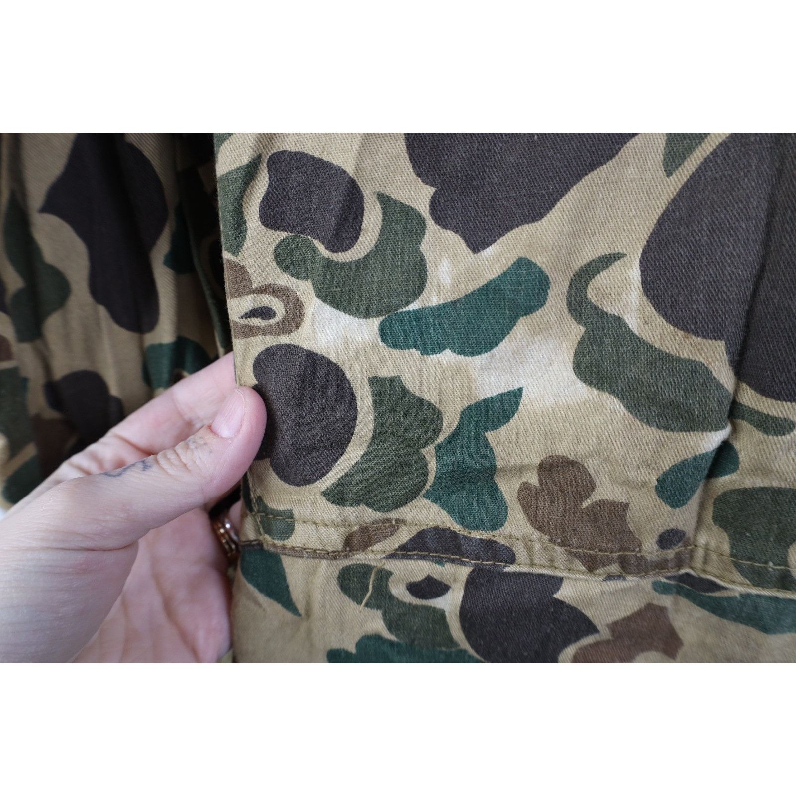 Vintage Vintage 70s Streetwear Frogskin Camouflage Coveralls Size US 38 / EU 54 - 18 Thumbnail