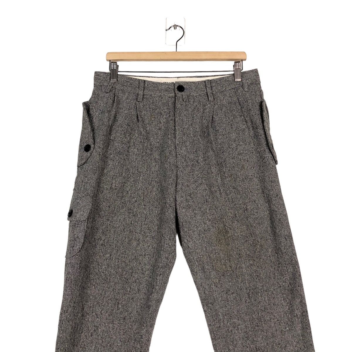 Japanese Brand 🔥Vintage Wool Cropped Biker Pants 15 Jugya Junya Watanabe Size US 33 - 4 Thumbnail