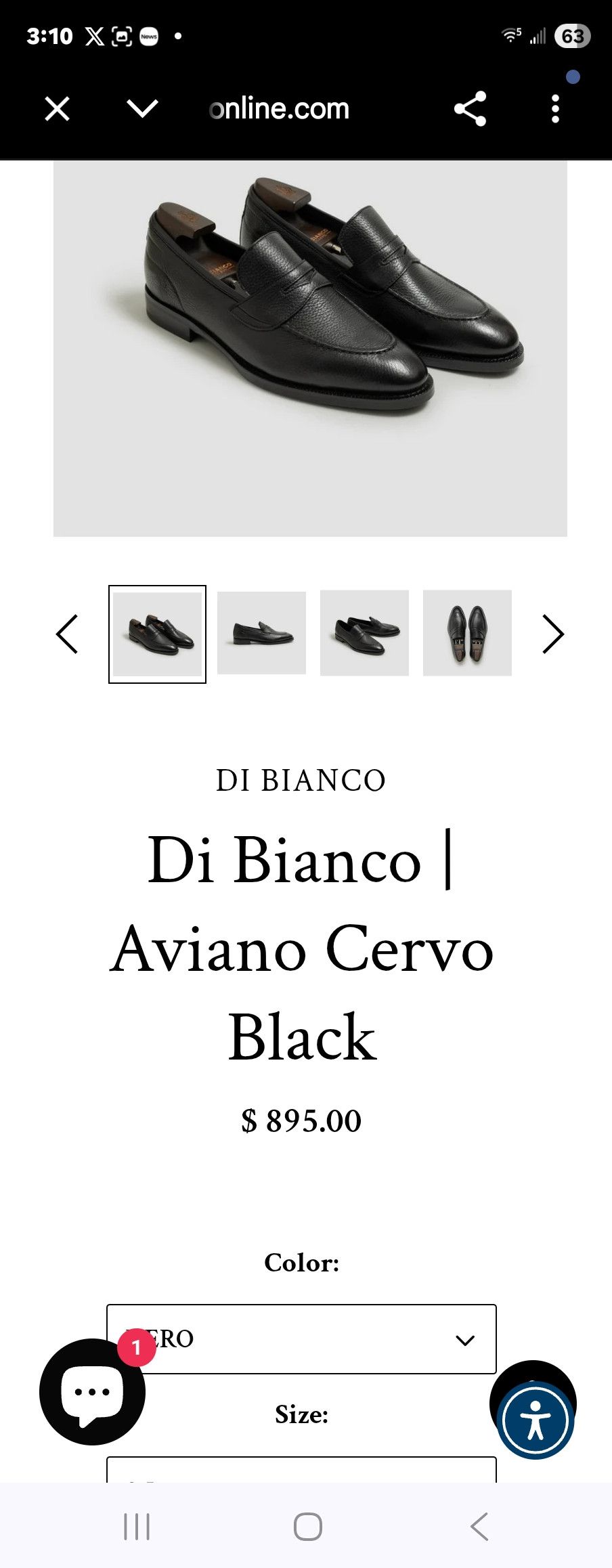 Di Bianco Di Bianco Aviano Cervo Size US 10 / EU 43 - 2 Thumbnail
