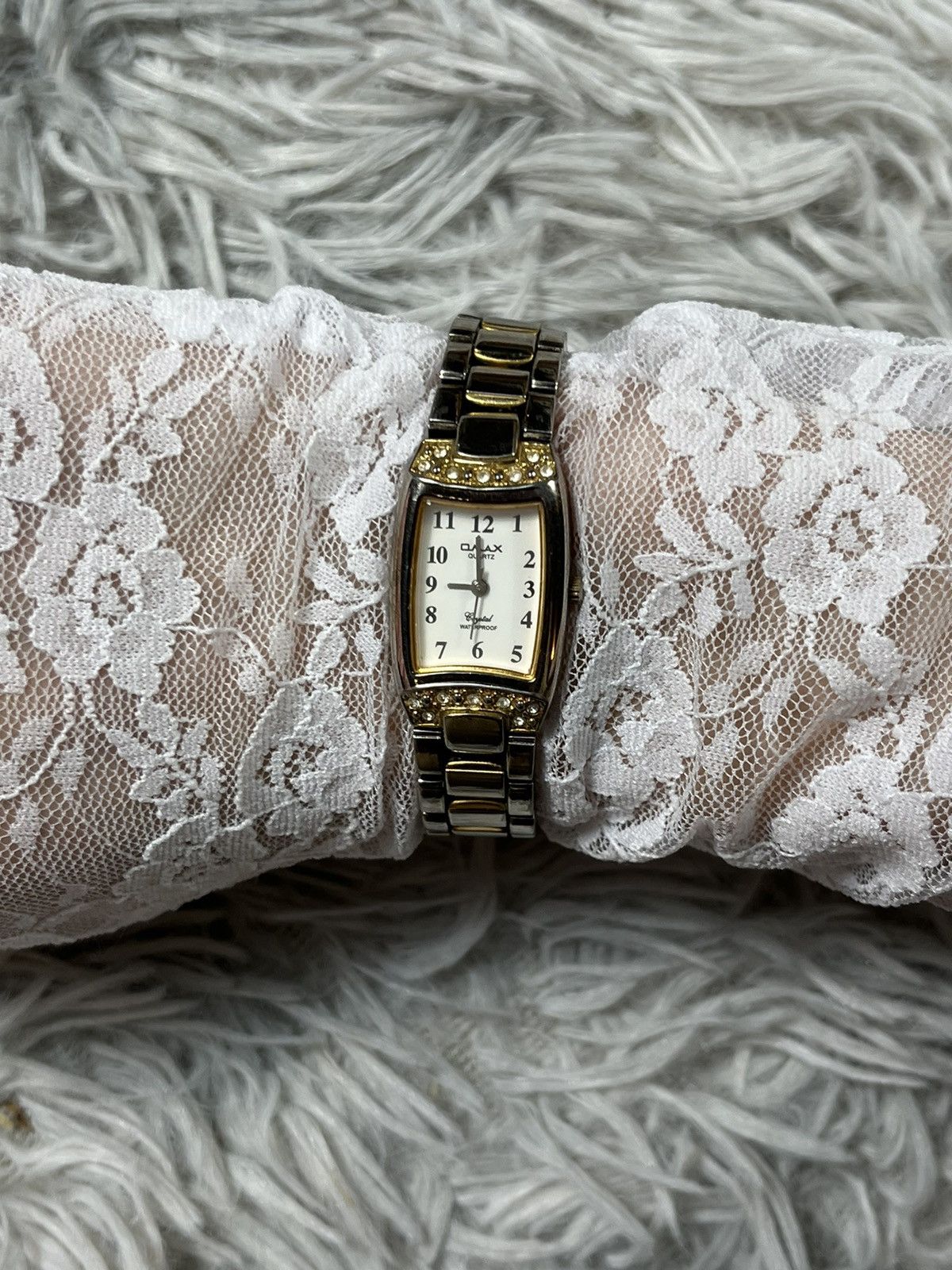Hysteric Glamour Omax Gold & Silver Crystal Watch – Japanese Brand Size ONE SIZE - 3 Thumbnail