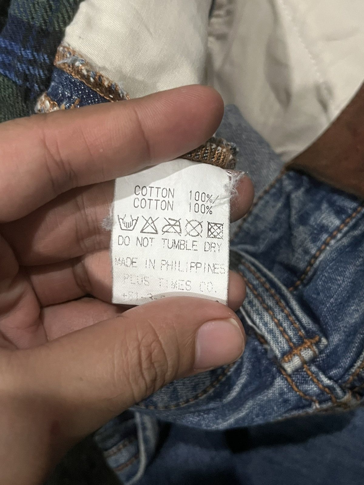If Six Was Nine × Japanese Brand × Le Grande Bleu (L.G.B.) Burnout Social Sculpture Damaged Carpenter Cracked Leg Jeans Size US 30 / EU 46 - 12 Thumbnail