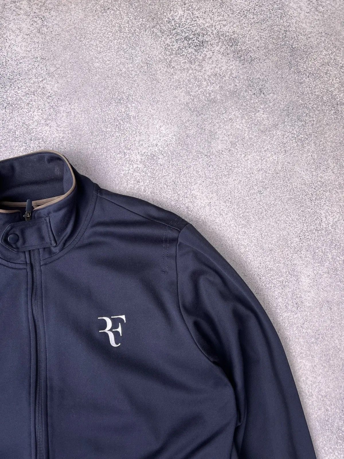 Vintage Nike Roger Federer U.S Open 2010 Navy Tennis Jacket