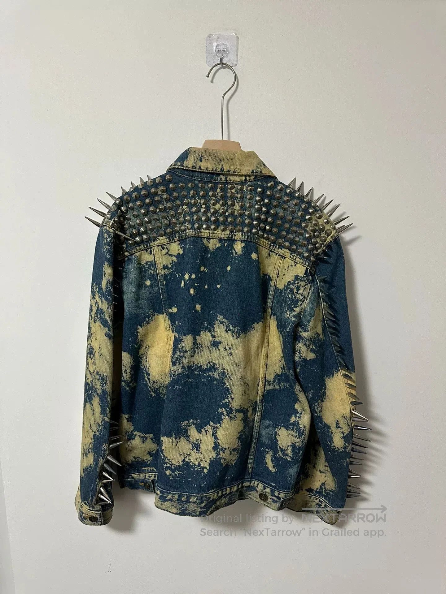 Gucci punk denim jacket with studs and tie. Size US M / EU 48-50 / 2 - 2 Thumbnail