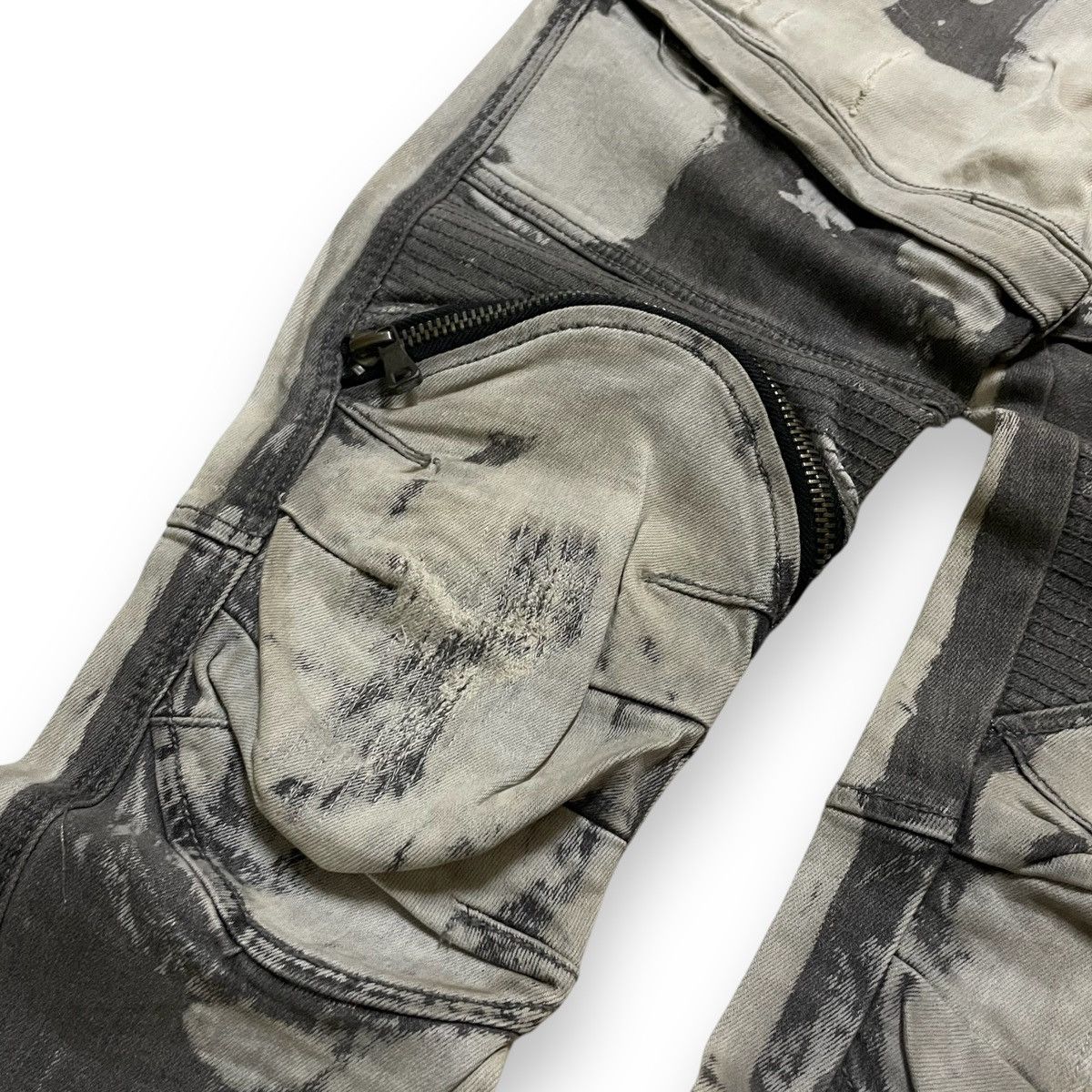20471120 ORIGINAL BONDAGE ZIPPER ACID WASH DSTAKT DENIM (36×42) Size US 36 / EU 52 - 5 Thumbnail