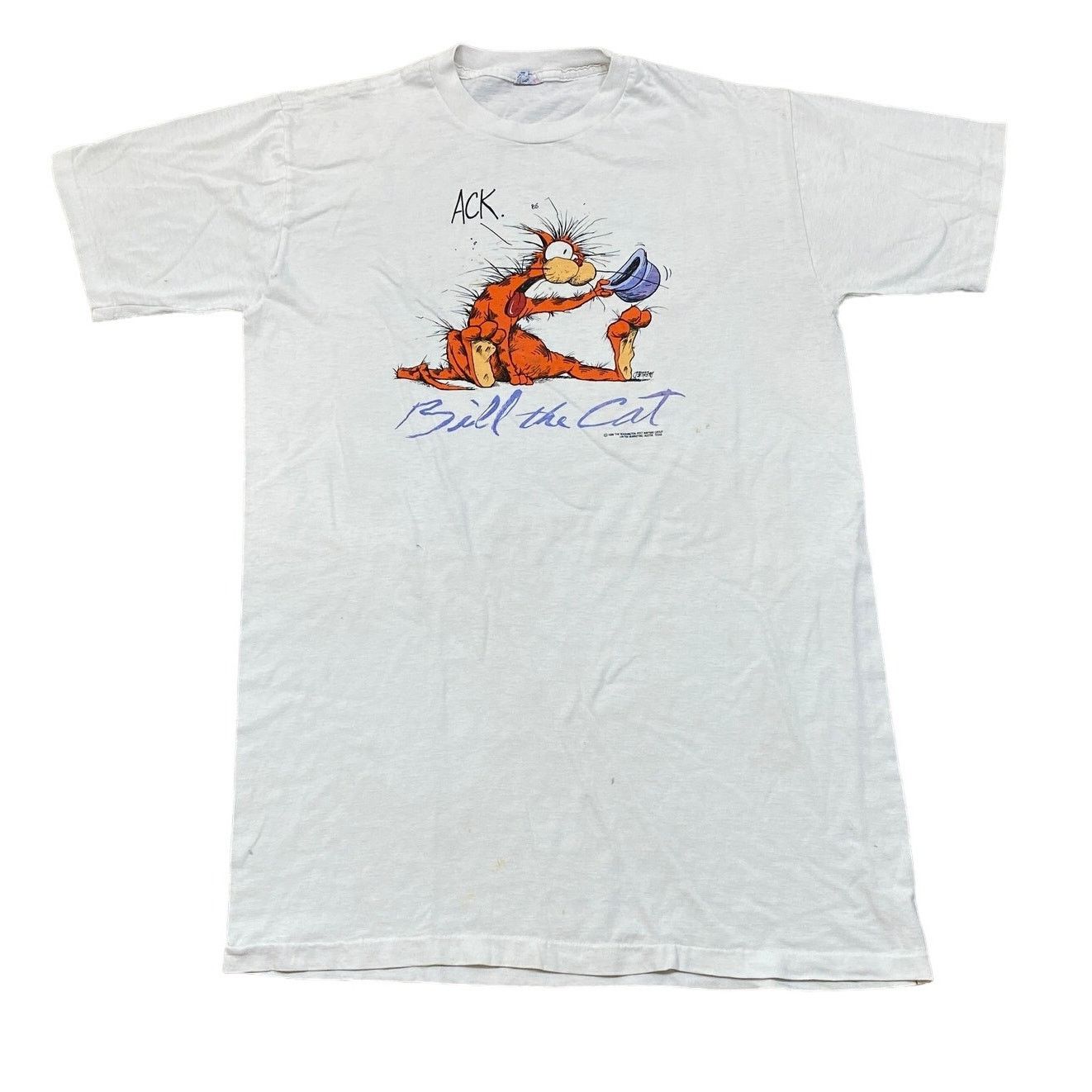 Vintage VTG 80s Bill the Cat Washington Post Sleeping Shirt Men's XL Size US XL / EU 56 / 4 - 1 Thumbnail