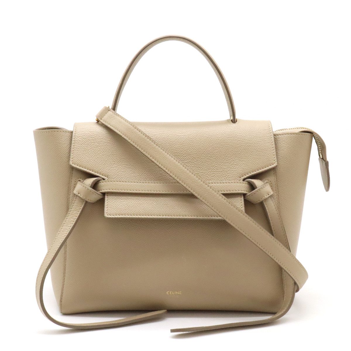 Celine Celine Celine Micro Belt Bag Leather Handbag 2WAY 180153 Leather Handbag 180153 in Very Good Condition Size ONE SIZE - 1 Thumbnail