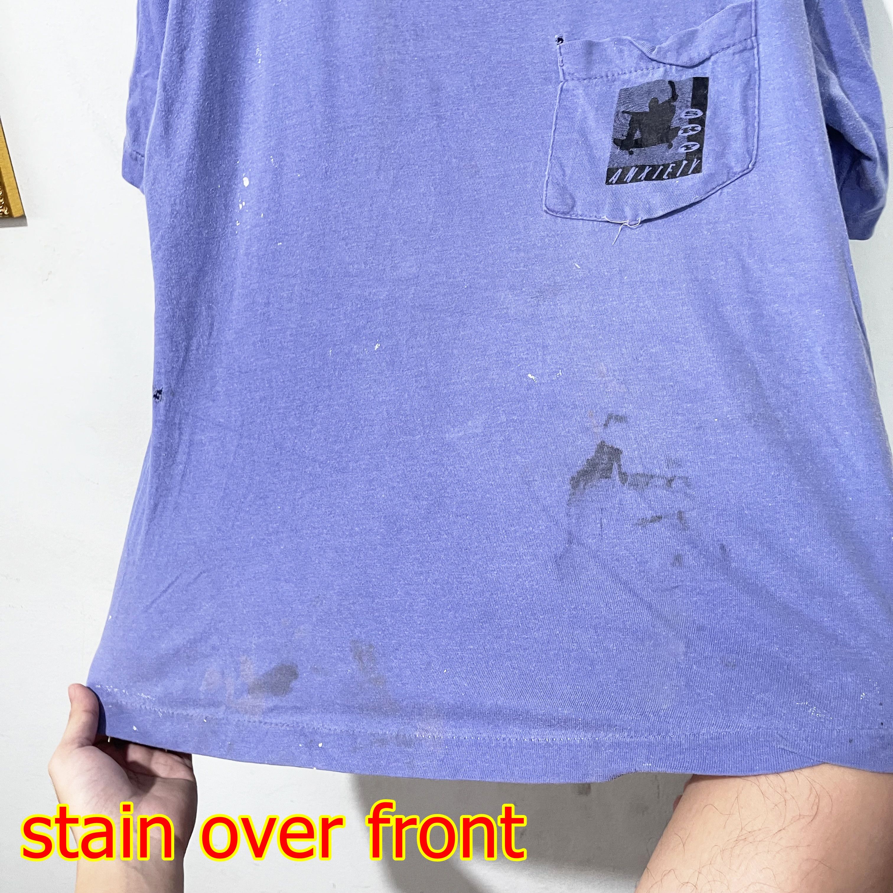 Vintage Vintage 90s Sky Anxiety Pocket Tee Size US XXS / EU 40 - 11 Thumbnail