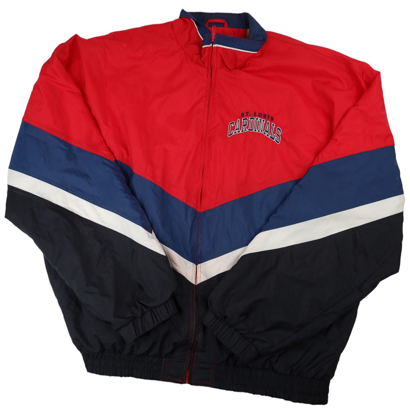MLB × Starter × Vintage VTG Starter St. Louis Cardinals All Sewn Windbreaker Jacket Size US XXL / EU 58 / 5 - 1 Thumbnail