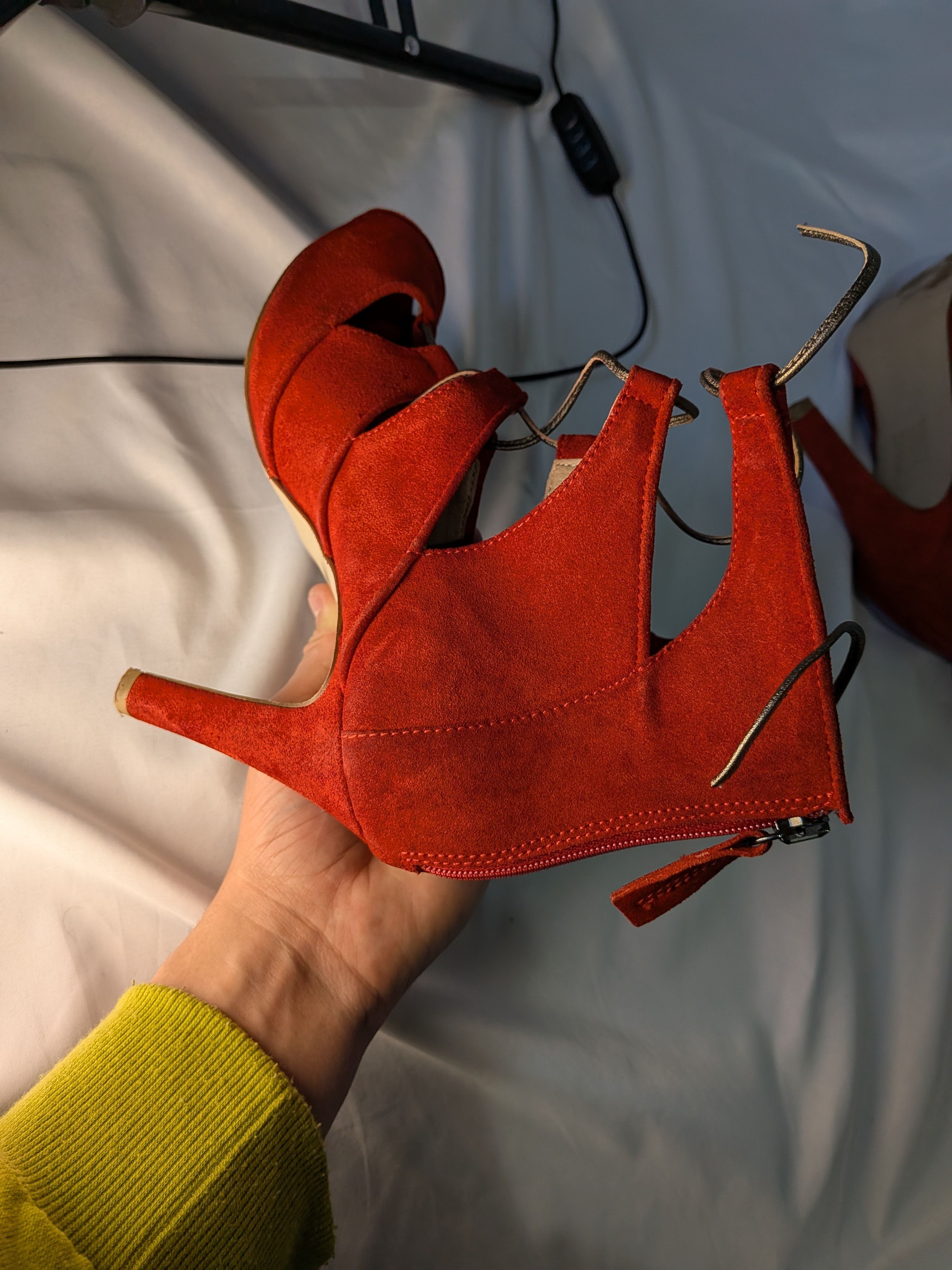 Versace Versace 19V69 Italia Red Suede Heels Pumps Size 40 Us 9 Size US 10 / IT 40 - 17 Thumbnail