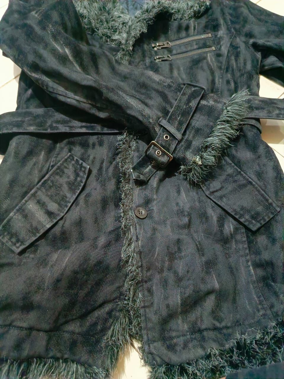 14th Addiction Waxed Faux Fur Jacket In The Attic Snakeskin LGB Style Size US M / EU 48-50 / 2 - 4 Thumbnail