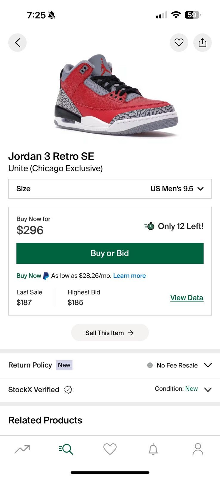 Jordan Brand Air Jordan 3 retro se Size US 9.5 / EU 42-43 - 9 Thumbnail