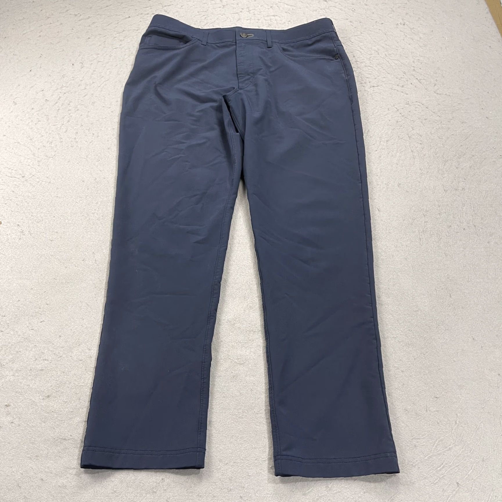 Vintage Public Rec Pants Mens 34x30 Blue Straight 5-Pocket Chino Casual Workwear City Preppy Sports Mens 34x30 Size US 34 / EU 50 - 2 Thumbnail
